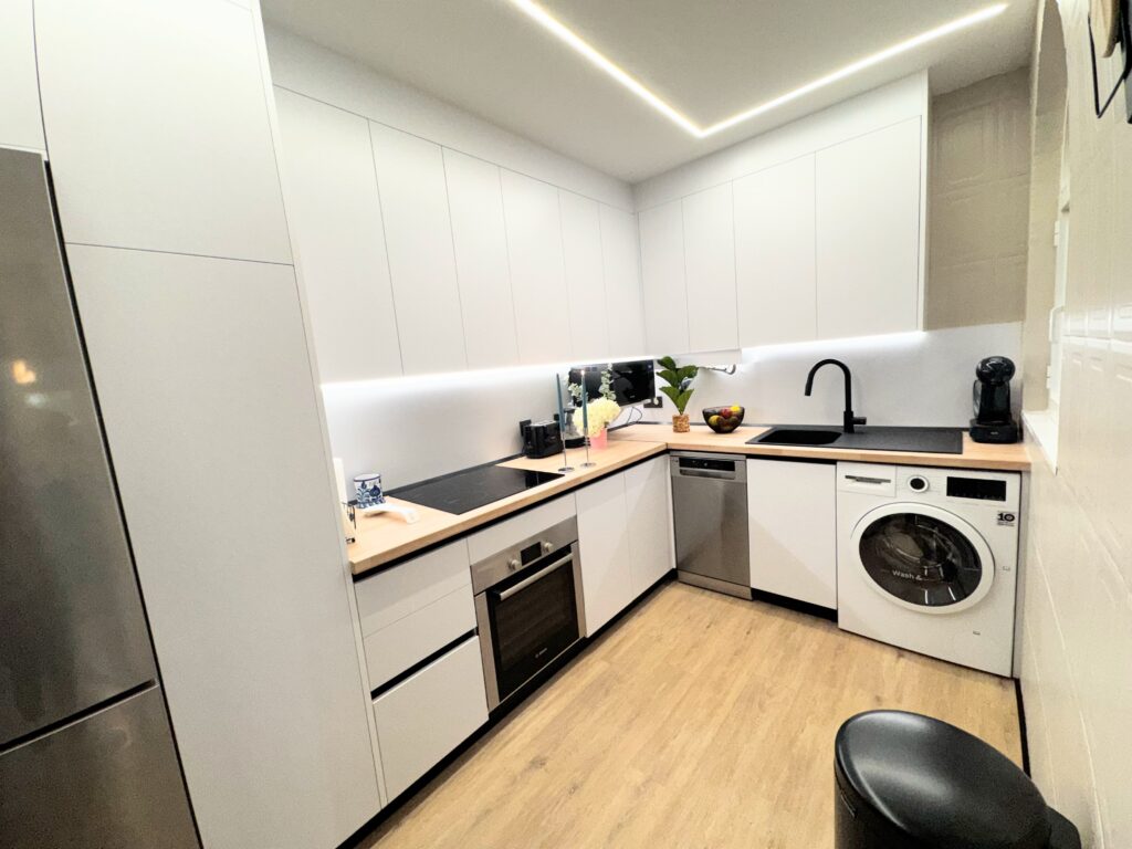 Reforma sin obras cocina proyecto Pardo.